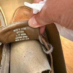 Sperry Tan Leather Boat Shoes